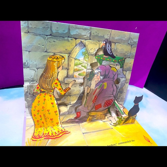 SLEEPING BEAUTY VINTAGE 90s POP-UP PICTURE STORY HARDCOVER BOOK BROWN WATSON - Picture 12 of 16